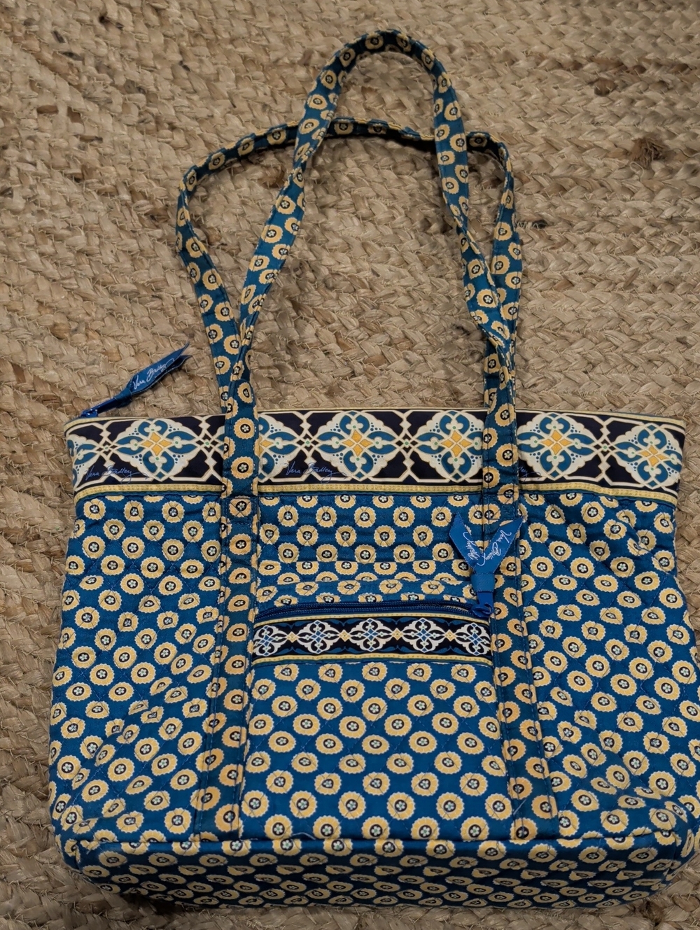 Vera Bradley "Riviera Blue" Quilted Tote